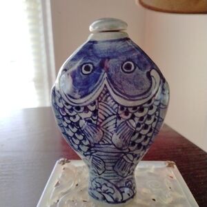 Antique 19th Century Koi Snuff Bottle